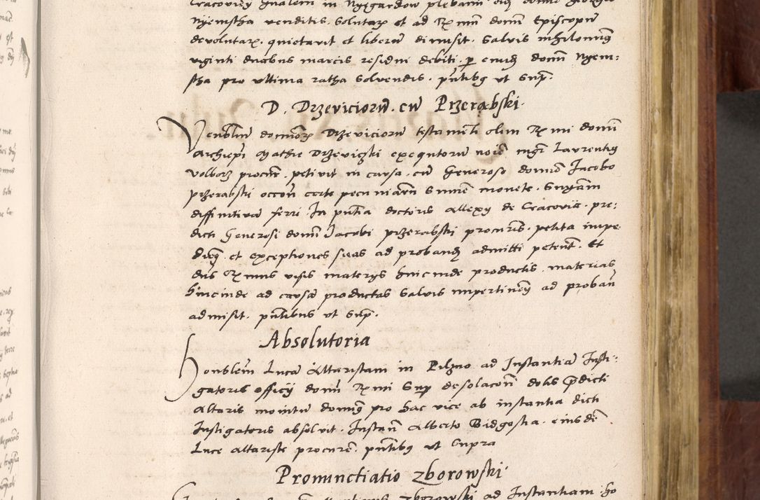 Zdjęcie nr 412 dla obiektu archiwalnego: Acta actorum coram R. D. Petro de Gamratis, nominati archiepiscopi Gnesnensis, episcopi Cracoviensis per annos 1541 et 1542 acticatorum, praesidente tunc curiase suae R. D. Bartholomaeo Gantkowski, canonico Cracoviensi, Posnaniensi cancellario, parochialis in Konopisca etc. rectore.