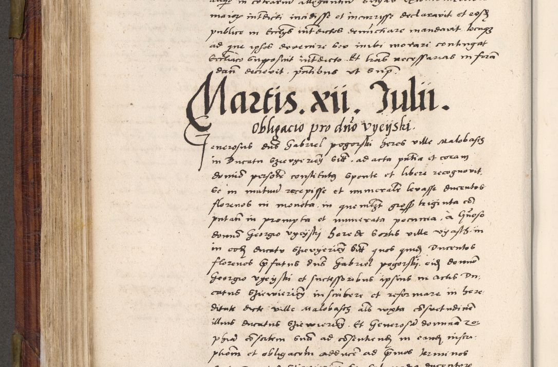 Zdjęcie nr 413 dla obiektu archiwalnego: Acta actorum coram R. D. Petro de Gamratis, nominati archiepiscopi Gnesnensis, episcopi Cracoviensis per annos 1541 et 1542 acticatorum, praesidente tunc curiase suae R. D. Bartholomaeo Gantkowski, canonico Cracoviensi, Posnaniensi cancellario, parochialis in Konopisca etc. rectore.