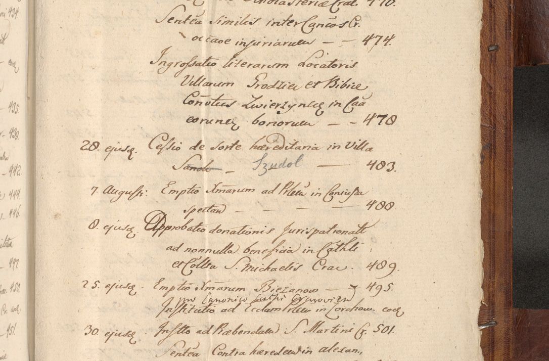 Zdjęcie nr 1156 dla obiektu archiwalnego: Acta actorum coram R. D. Petro de Gamratis, nominati archiepiscopi Gnesnensis, episcopi Cracoviensis per annos 1541 et 1542 acticatorum, praesidente tunc curiase suae R. D. Bartholomaeo Gantkowski, canonico Cracoviensi, Posnaniensi cancellario, parochialis in Konopisca etc. rectore.