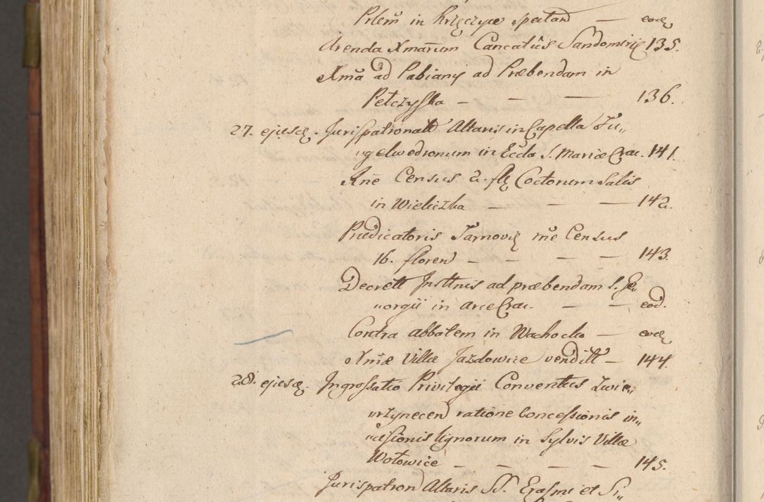 Zdjęcie nr 1143 dla obiektu archiwalnego: Acta actorum coram R. D. Petro de Gamratis, nominati archiepiscopi Gnesnensis, episcopi Cracoviensis per annos 1541 et 1542 acticatorum, praesidente tunc curiase suae R. D. Bartholomaeo Gantkowski, canonico Cracoviensi, Posnaniensi cancellario, parochialis in Konopisca etc. rectore.