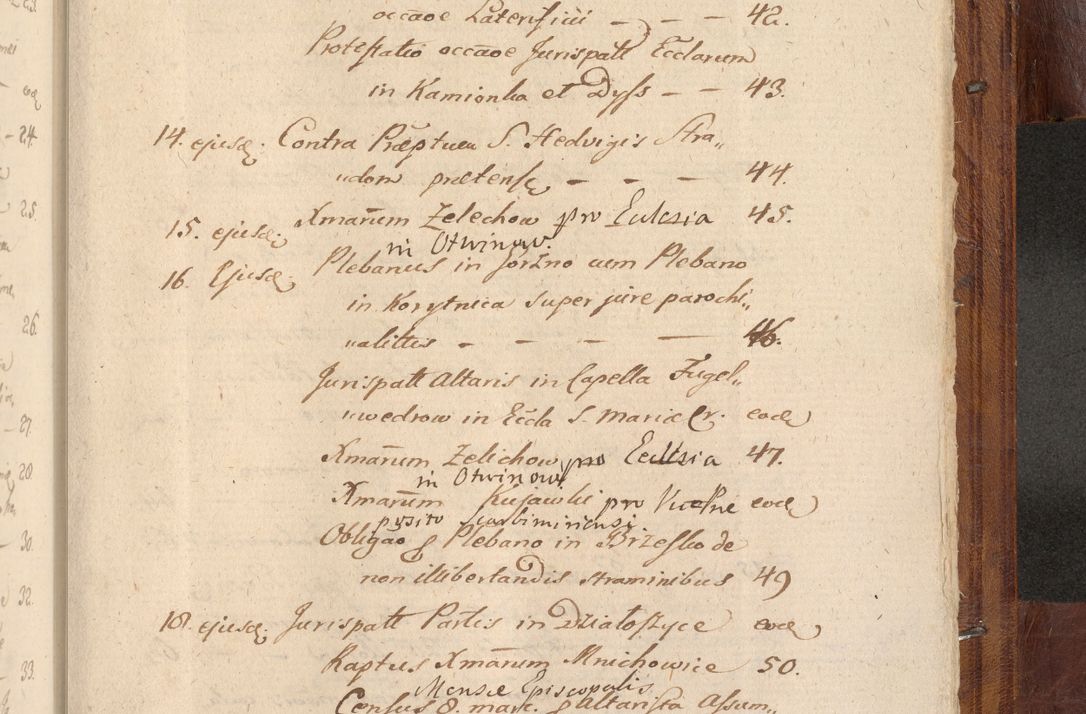 Zdjęcie nr 1138 dla obiektu archiwalnego: Acta actorum coram R. D. Petro de Gamratis, nominati archiepiscopi Gnesnensis, episcopi Cracoviensis per annos 1541 et 1542 acticatorum, praesidente tunc curiase suae R. D. Bartholomaeo Gantkowski, canonico Cracoviensi, Posnaniensi cancellario, parochialis in Konopisca etc. rectore.