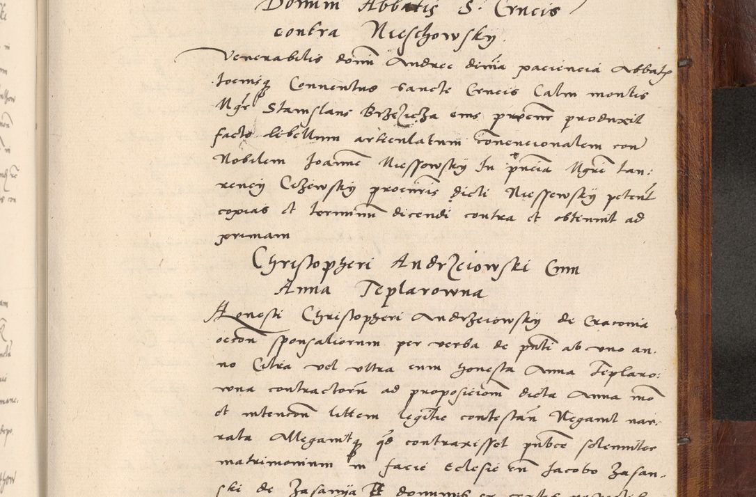 Zdjęcie nr 1124 dla obiektu archiwalnego: Acta actorum coram R. D. Petro de Gamratis, nominati archiepiscopi Gnesnensis, episcopi Cracoviensis per annos 1541 et 1542 acticatorum, praesidente tunc curiase suae R. D. Bartholomaeo Gantkowski, canonico Cracoviensi, Posnaniensi cancellario, parochialis in Konopisca etc. rectore.