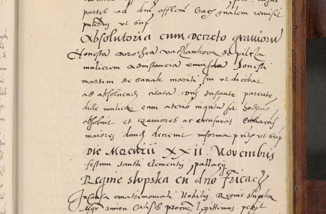 Zdjęcie nr 1082 dla obiektu archiwalnego: Acta actorum coram R. D. Petro de Gamratis, nominati archiepiscopi Gnesnensis, episcopi Cracoviensis per annos 1541 et 1542 acticatorum, praesidente tunc curiase suae R. D. Bartholomaeo Gantkowski, canonico Cracoviensi, Posnaniensi cancellario, parochialis in Konopisca etc. rectore.