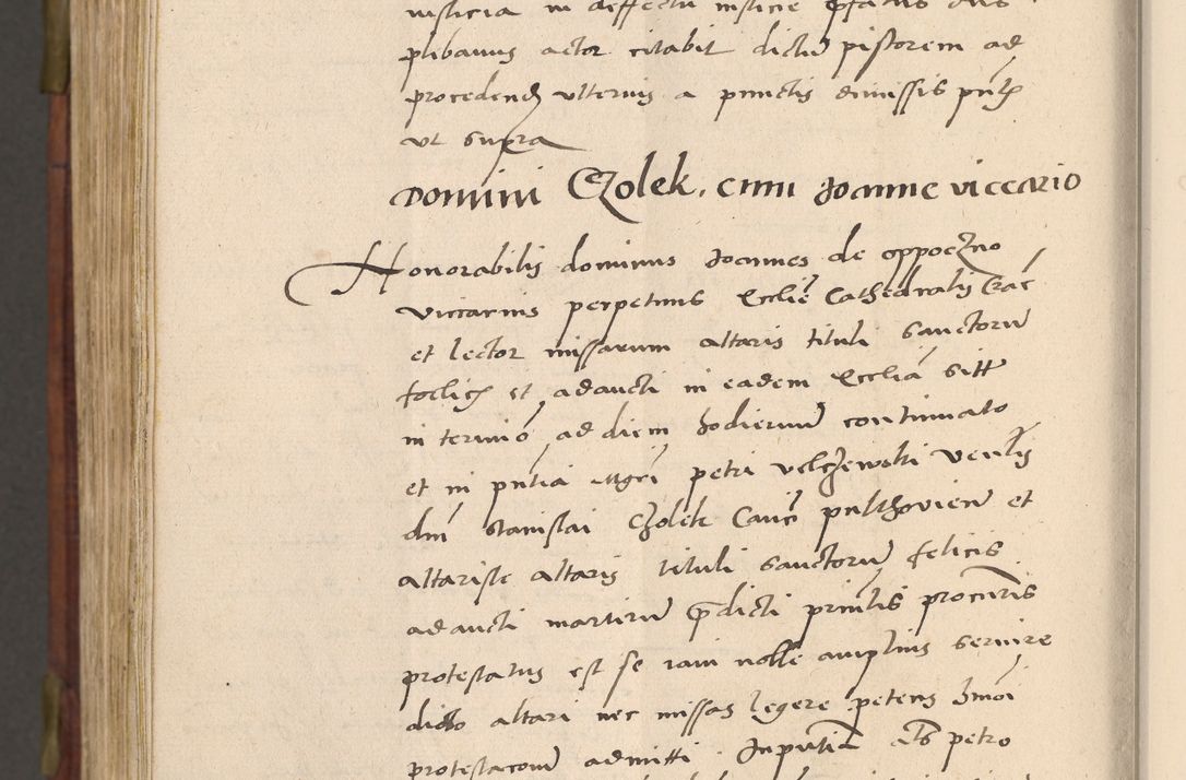 Zdjęcie nr 1077 dla obiektu archiwalnego: Acta actorum coram R. D. Petro de Gamratis, nominati archiepiscopi Gnesnensis, episcopi Cracoviensis per annos 1541 et 1542 acticatorum, praesidente tunc curiase suae R. D. Bartholomaeo Gantkowski, canonico Cracoviensi, Posnaniensi cancellario, parochialis in Konopisca etc. rectore.
