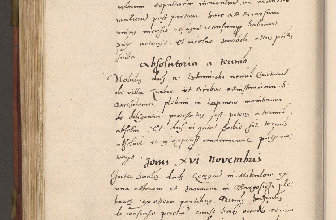 Zdjęcie nr 1073 dla obiektu archiwalnego: Acta actorum coram R. D. Petro de Gamratis, nominati archiepiscopi Gnesnensis, episcopi Cracoviensis per annos 1541 et 1542 acticatorum, praesidente tunc curiase suae R. D. Bartholomaeo Gantkowski, canonico Cracoviensi, Posnaniensi cancellario, parochialis in Konopisca etc. rectore.