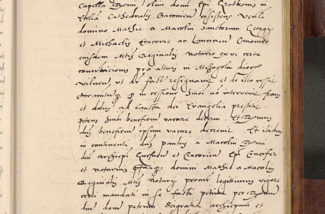 Zdjęcie nr 1062 dla obiektu archiwalnego: Acta actorum coram R. D. Petro de Gamratis, nominati archiepiscopi Gnesnensis, episcopi Cracoviensis per annos 1541 et 1542 acticatorum, praesidente tunc curiase suae R. D. Bartholomaeo Gantkowski, canonico Cracoviensi, Posnaniensi cancellario, parochialis in Konopisca etc. rectore.