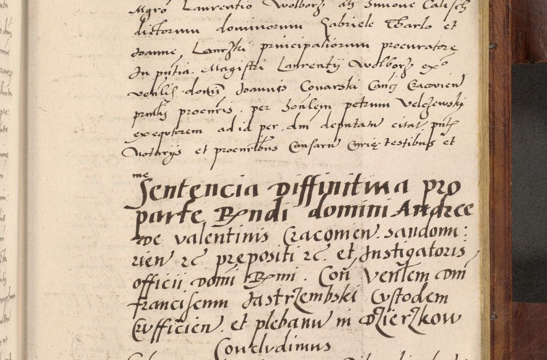 Zdjęcie nr 1056 dla obiektu archiwalnego: Acta actorum coram R. D. Petro de Gamratis, nominati archiepiscopi Gnesnensis, episcopi Cracoviensis per annos 1541 et 1542 acticatorum, praesidente tunc curiase suae R. D. Bartholomaeo Gantkowski, canonico Cracoviensi, Posnaniensi cancellario, parochialis in Konopisca etc. rectore.