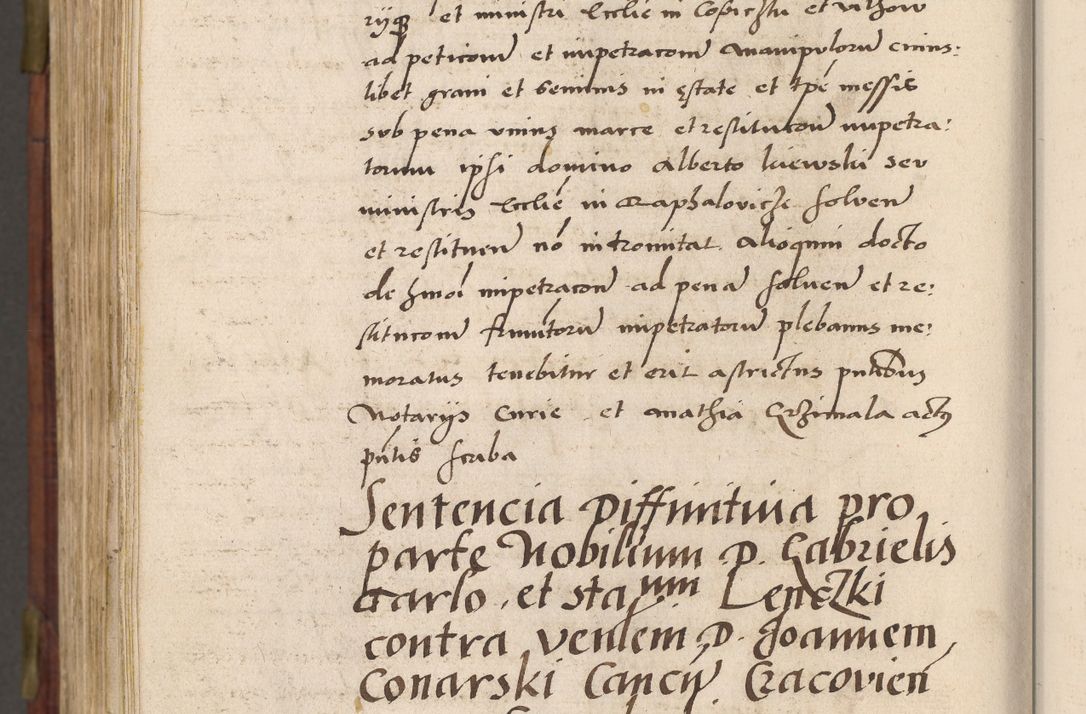 Zdjęcie nr 1053 dla obiektu archiwalnego: Acta actorum coram R. D. Petro de Gamratis, nominati archiepiscopi Gnesnensis, episcopi Cracoviensis per annos 1541 et 1542 acticatorum, praesidente tunc curiase suae R. D. Bartholomaeo Gantkowski, canonico Cracoviensi, Posnaniensi cancellario, parochialis in Konopisca etc. rectore.