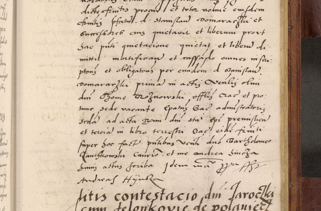 Zdjęcie nr 1050 dla obiektu archiwalnego: Acta actorum coram R. D. Petro de Gamratis, nominati archiepiscopi Gnesnensis, episcopi Cracoviensis per annos 1541 et 1542 acticatorum, praesidente tunc curiase suae R. D. Bartholomaeo Gantkowski, canonico Cracoviensi, Posnaniensi cancellario, parochialis in Konopisca etc. rectore.