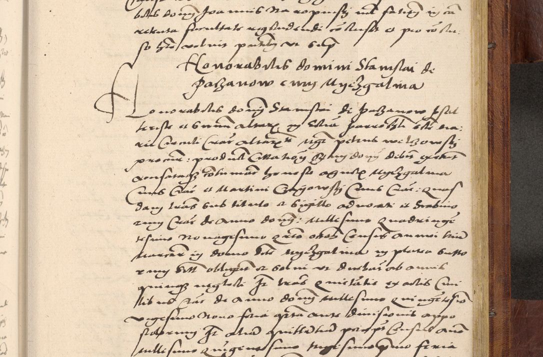 Zdjęcie nr 1044 dla obiektu archiwalnego: Acta actorum coram R. D. Petro de Gamratis, nominati archiepiscopi Gnesnensis, episcopi Cracoviensis per annos 1541 et 1542 acticatorum, praesidente tunc curiase suae R. D. Bartholomaeo Gantkowski, canonico Cracoviensi, Posnaniensi cancellario, parochialis in Konopisca etc. rectore.
