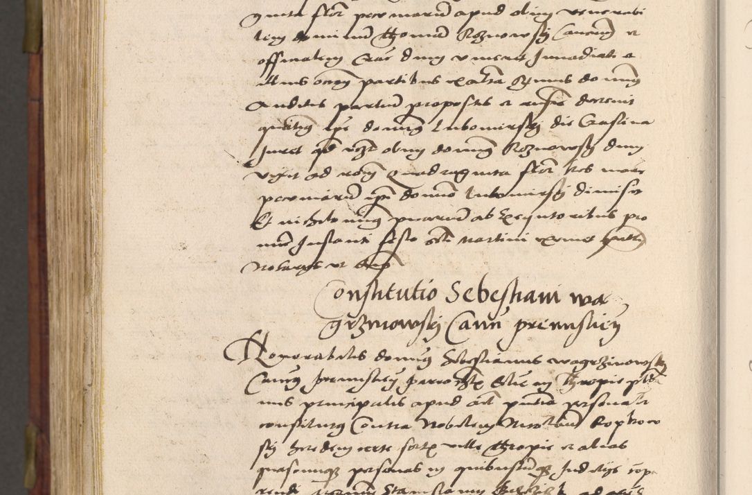 Zdjęcie nr 1035 dla obiektu archiwalnego: Acta actorum coram R. D. Petro de Gamratis, nominati archiepiscopi Gnesnensis, episcopi Cracoviensis per annos 1541 et 1542 acticatorum, praesidente tunc curiase suae R. D. Bartholomaeo Gantkowski, canonico Cracoviensi, Posnaniensi cancellario, parochialis in Konopisca etc. rectore.