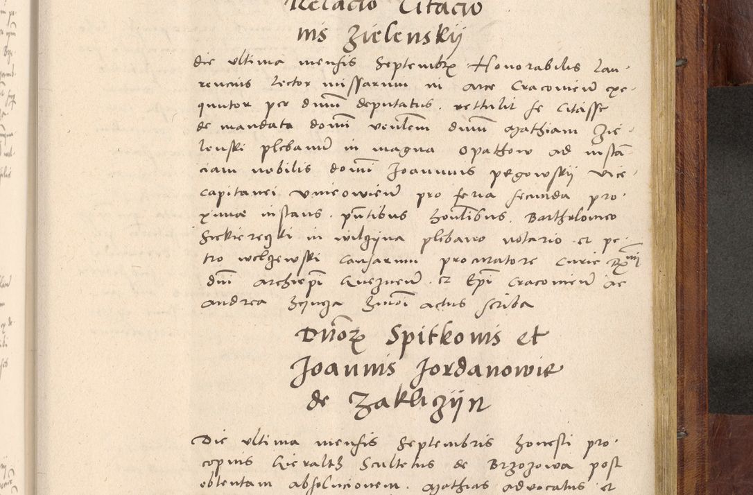 Zdjęcie nr 1030 dla obiektu archiwalnego: Acta actorum coram R. D. Petro de Gamratis, nominati archiepiscopi Gnesnensis, episcopi Cracoviensis per annos 1541 et 1542 acticatorum, praesidente tunc curiase suae R. D. Bartholomaeo Gantkowski, canonico Cracoviensi, Posnaniensi cancellario, parochialis in Konopisca etc. rectore.