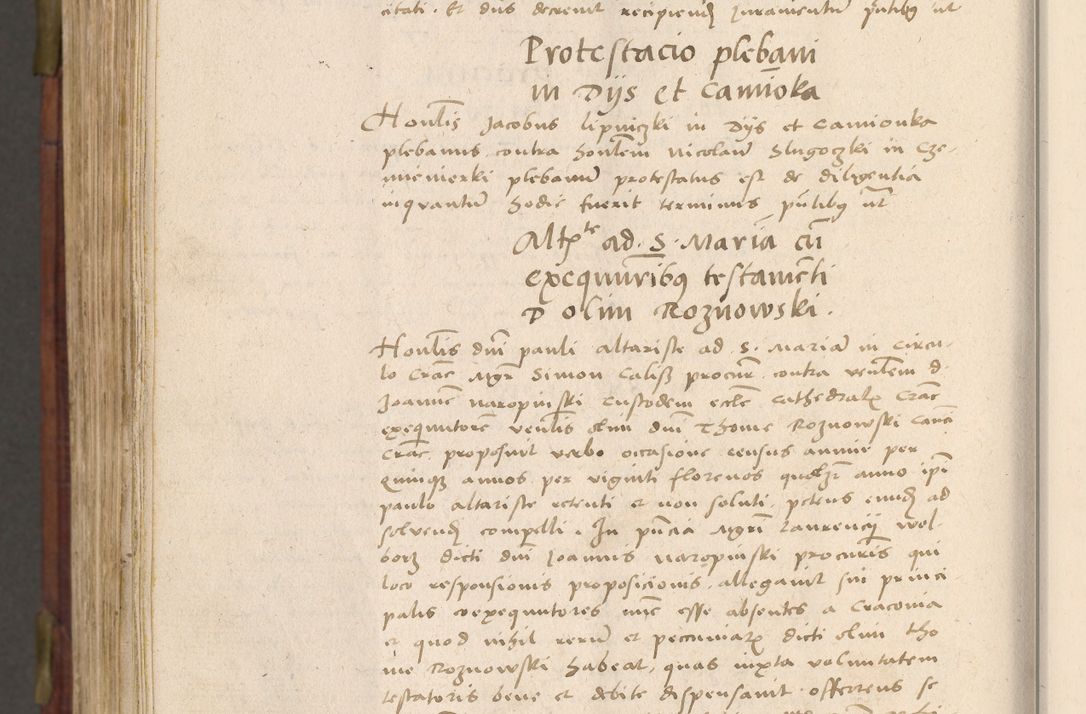 Zdjęcie nr 1027 dla obiektu archiwalnego: Acta actorum coram R. D. Petro de Gamratis, nominati archiepiscopi Gnesnensis, episcopi Cracoviensis per annos 1541 et 1542 acticatorum, praesidente tunc curiase suae R. D. Bartholomaeo Gantkowski, canonico Cracoviensi, Posnaniensi cancellario, parochialis in Konopisca etc. rectore.