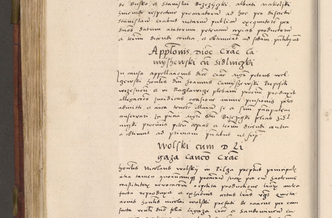 Zdjęcie nr 1017 dla obiektu archiwalnego: Acta actorum coram R. D. Petro de Gamratis, nominati archiepiscopi Gnesnensis, episcopi Cracoviensis per annos 1541 et 1542 acticatorum, praesidente tunc curiase suae R. D. Bartholomaeo Gantkowski, canonico Cracoviensi, Posnaniensi cancellario, parochialis in Konopisca etc. rectore.