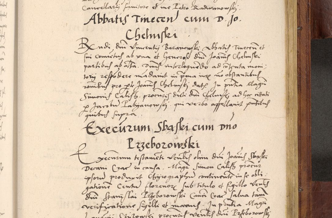 Zdjęcie nr 1010 dla obiektu archiwalnego: Acta actorum coram R. D. Petro de Gamratis, nominati archiepiscopi Gnesnensis, episcopi Cracoviensis per annos 1541 et 1542 acticatorum, praesidente tunc curiase suae R. D. Bartholomaeo Gantkowski, canonico Cracoviensi, Posnaniensi cancellario, parochialis in Konopisca etc. rectore.