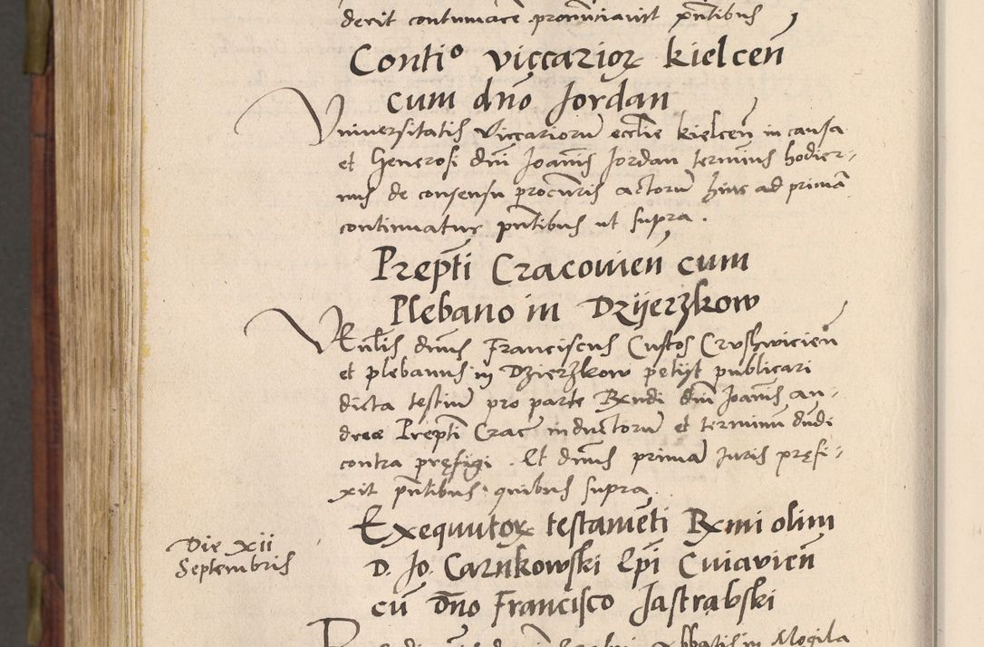 Zdjęcie nr 1005 dla obiektu archiwalnego: Acta actorum coram R. D. Petro de Gamratis, nominati archiepiscopi Gnesnensis, episcopi Cracoviensis per annos 1541 et 1542 acticatorum, praesidente tunc curiase suae R. D. Bartholomaeo Gantkowski, canonico Cracoviensi, Posnaniensi cancellario, parochialis in Konopisca etc. rectore.