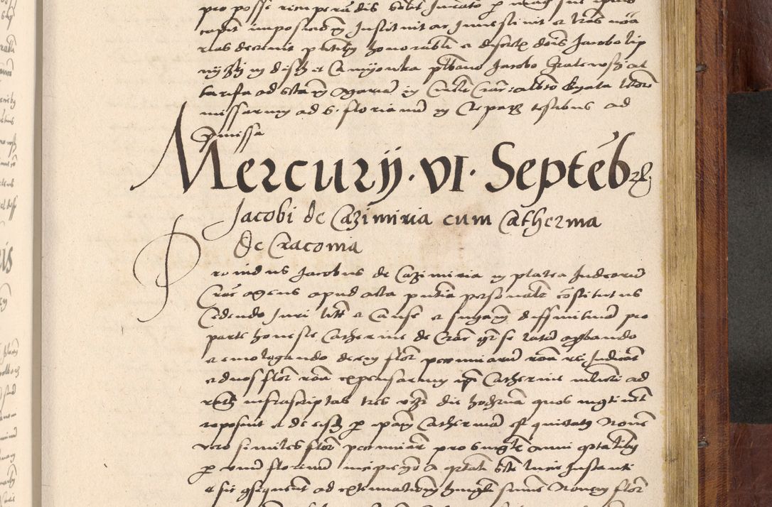 Zdjęcie nr 998 dla obiektu archiwalnego: Acta actorum coram R. D. Petro de Gamratis, nominati archiepiscopi Gnesnensis, episcopi Cracoviensis per annos 1541 et 1542 acticatorum, praesidente tunc curiase suae R. D. Bartholomaeo Gantkowski, canonico Cracoviensi, Posnaniensi cancellario, parochialis in Konopisca etc. rectore.