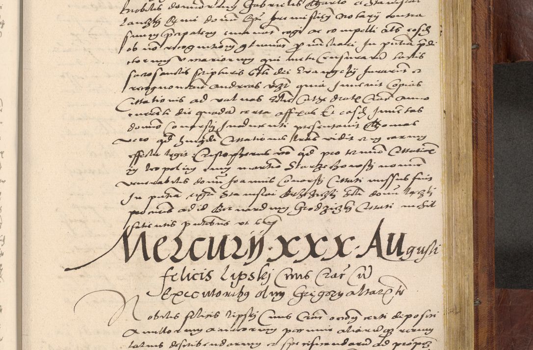 Zdjęcie nr 982 dla obiektu archiwalnego: Acta actorum coram R. D. Petro de Gamratis, nominati archiepiscopi Gnesnensis, episcopi Cracoviensis per annos 1541 et 1542 acticatorum, praesidente tunc curiase suae R. D. Bartholomaeo Gantkowski, canonico Cracoviensi, Posnaniensi cancellario, parochialis in Konopisca etc. rectore.