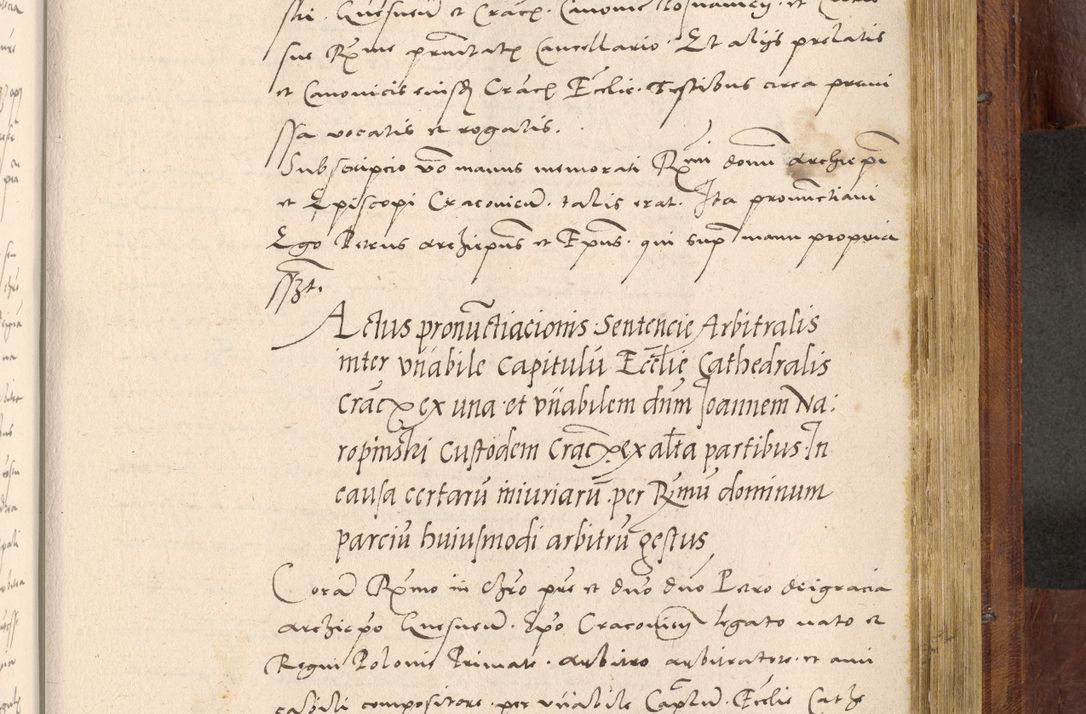 Zdjęcie nr 934 dla obiektu archiwalnego: Acta actorum coram R. D. Petro de Gamratis, nominati archiepiscopi Gnesnensis, episcopi Cracoviensis per annos 1541 et 1542 acticatorum, praesidente tunc curiase suae R. D. Bartholomaeo Gantkowski, canonico Cracoviensi, Posnaniensi cancellario, parochialis in Konopisca etc. rectore.