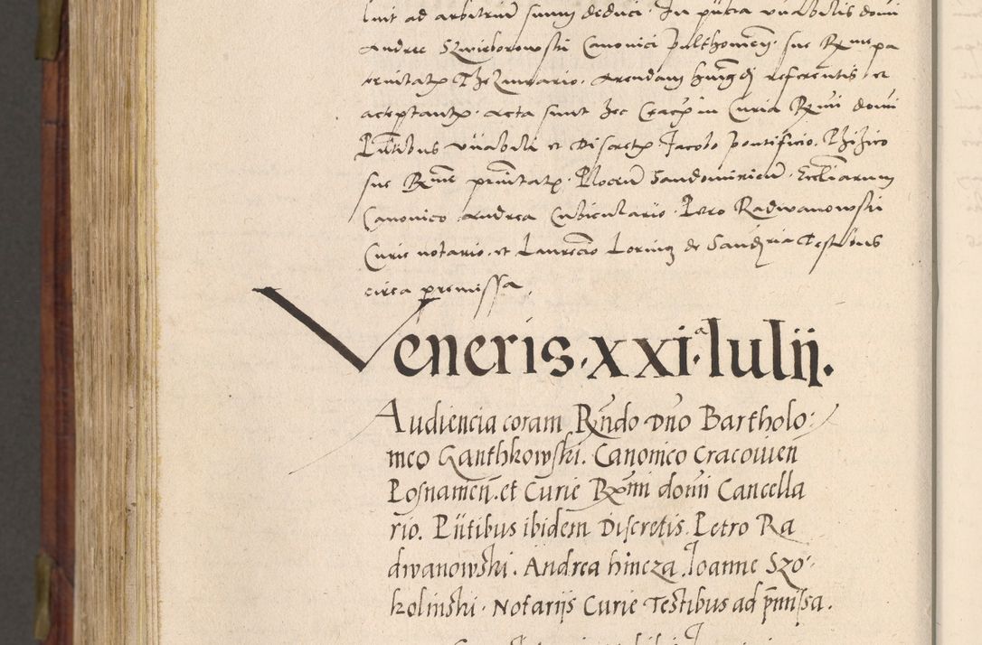 Zdjęcie nr 923 dla obiektu archiwalnego: Acta actorum coram R. D. Petro de Gamratis, nominati archiepiscopi Gnesnensis, episcopi Cracoviensis per annos 1541 et 1542 acticatorum, praesidente tunc curiase suae R. D. Bartholomaeo Gantkowski, canonico Cracoviensi, Posnaniensi cancellario, parochialis in Konopisca etc. rectore.