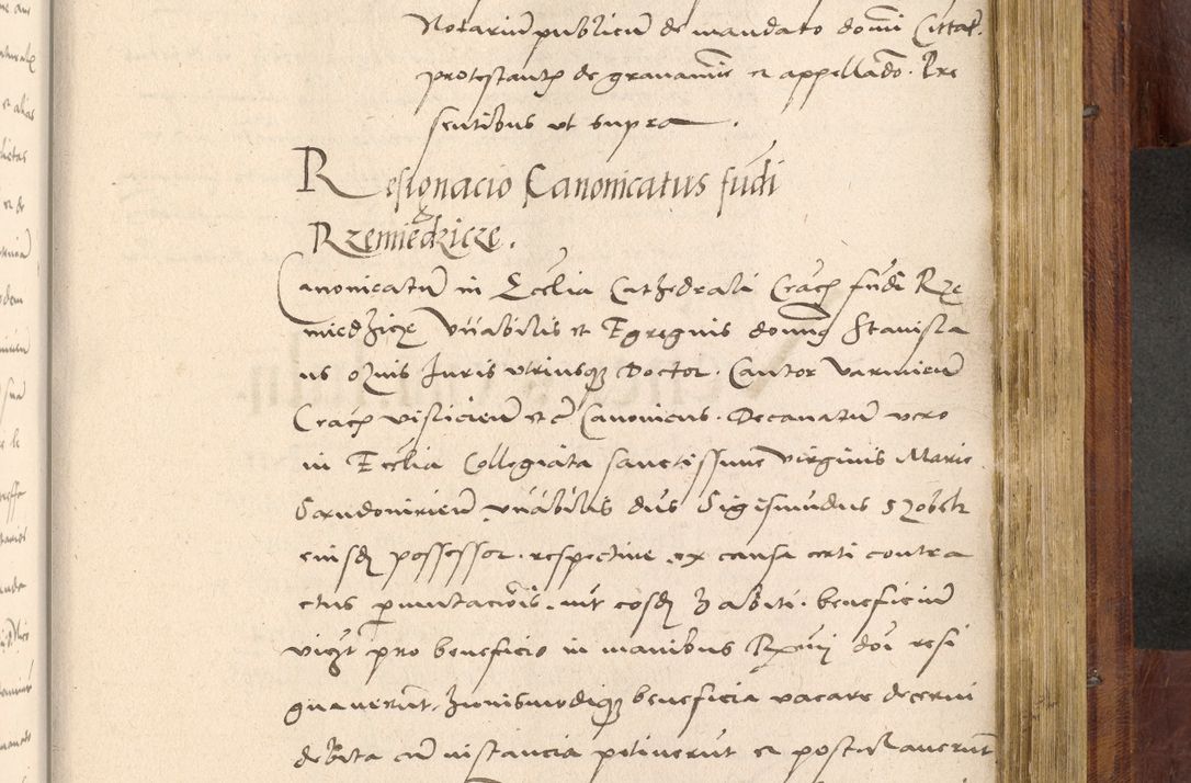 Zdjęcie nr 912 dla obiektu archiwalnego: Acta actorum coram R. D. Petro de Gamratis, nominati archiepiscopi Gnesnensis, episcopi Cracoviensis per annos 1541 et 1542 acticatorum, praesidente tunc curiase suae R. D. Bartholomaeo Gantkowski, canonico Cracoviensi, Posnaniensi cancellario, parochialis in Konopisca etc. rectore.