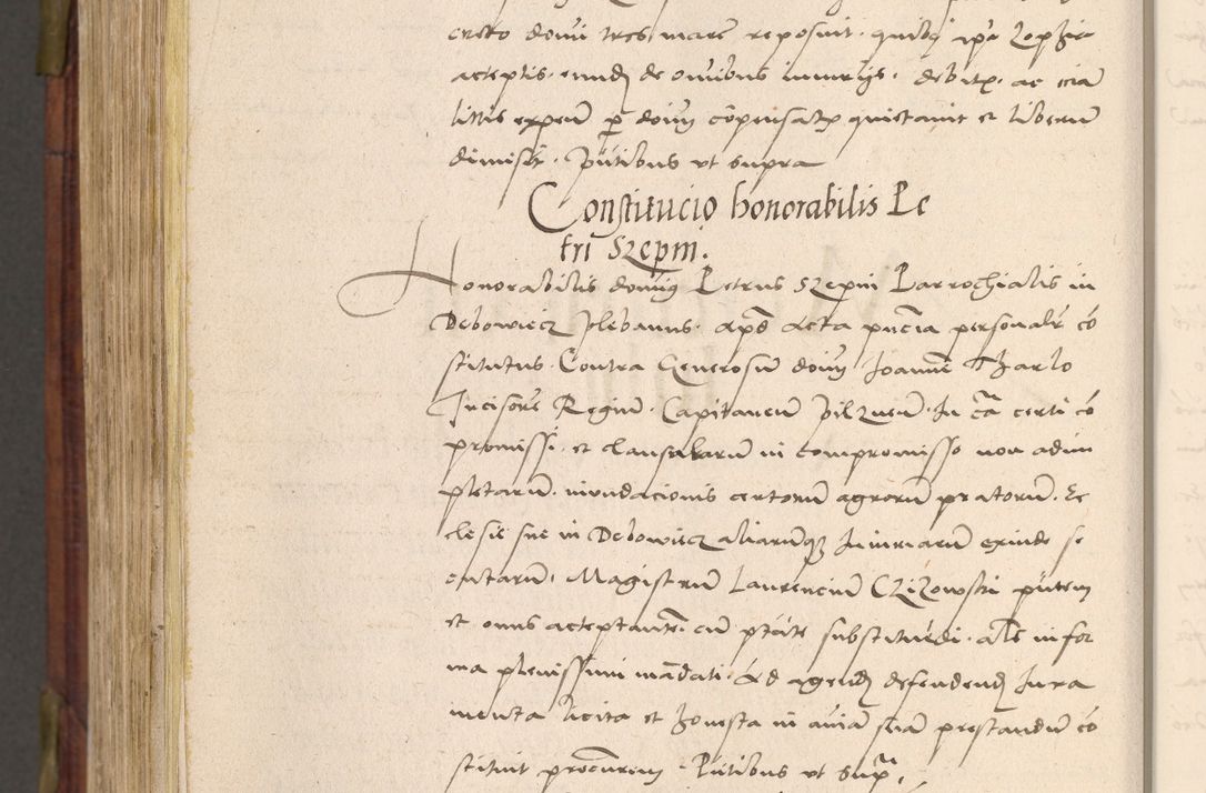 Zdjęcie nr 905 dla obiektu archiwalnego: Acta actorum coram R. D. Petro de Gamratis, nominati archiepiscopi Gnesnensis, episcopi Cracoviensis per annos 1541 et 1542 acticatorum, praesidente tunc curiase suae R. D. Bartholomaeo Gantkowski, canonico Cracoviensi, Posnaniensi cancellario, parochialis in Konopisca etc. rectore.