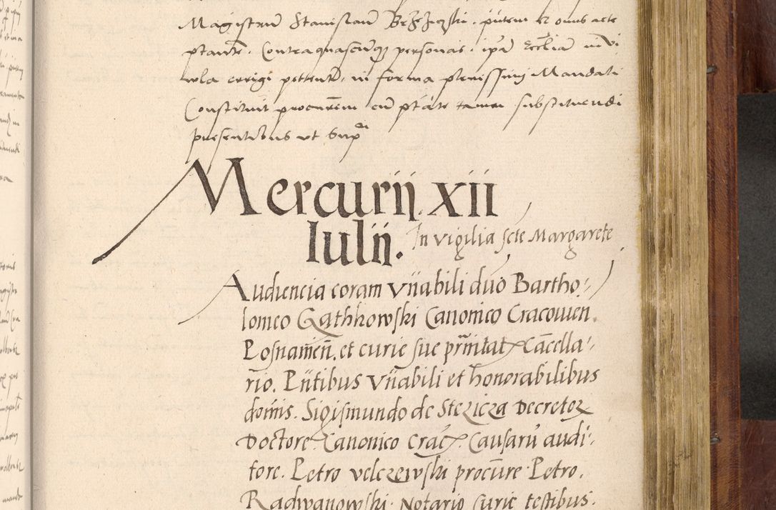 Zdjęcie nr 904 dla obiektu archiwalnego: Acta actorum coram R. D. Petro de Gamratis, nominati archiepiscopi Gnesnensis, episcopi Cracoviensis per annos 1541 et 1542 acticatorum, praesidente tunc curiase suae R. D. Bartholomaeo Gantkowski, canonico Cracoviensi, Posnaniensi cancellario, parochialis in Konopisca etc. rectore.