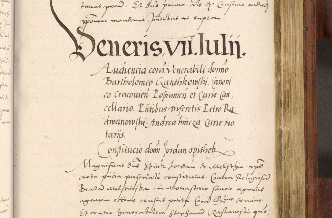 Zdjęcie nr 892 dla obiektu archiwalnego: Acta actorum coram R. D. Petro de Gamratis, nominati archiepiscopi Gnesnensis, episcopi Cracoviensis per annos 1541 et 1542 acticatorum, praesidente tunc curiase suae R. D. Bartholomaeo Gantkowski, canonico Cracoviensi, Posnaniensi cancellario, parochialis in Konopisca etc. rectore.