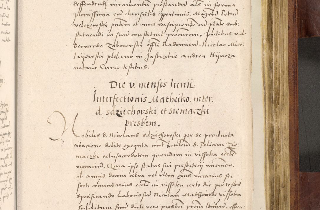 Zdjęcie nr 862 dla obiektu archiwalnego: Acta actorum coram R. D. Petro de Gamratis, nominati archiepiscopi Gnesnensis, episcopi Cracoviensis per annos 1541 et 1542 acticatorum, praesidente tunc curiase suae R. D. Bartholomaeo Gantkowski, canonico Cracoviensi, Posnaniensi cancellario, parochialis in Konopisca etc. rectore.