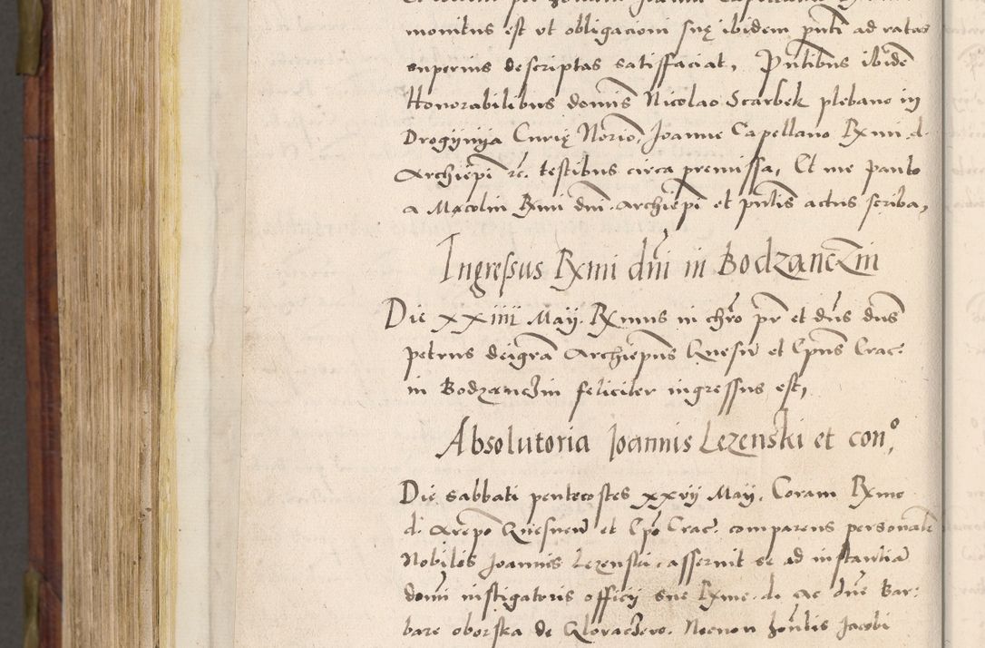 Zdjęcie nr 857 dla obiektu archiwalnego: Acta actorum coram R. D. Petro de Gamratis, nominati archiepiscopi Gnesnensis, episcopi Cracoviensis per annos 1541 et 1542 acticatorum, praesidente tunc curiase suae R. D. Bartholomaeo Gantkowski, canonico Cracoviensi, Posnaniensi cancellario, parochialis in Konopisca etc. rectore.