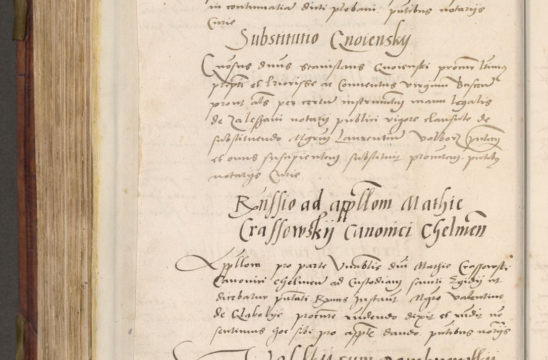 Zdjęcie nr 843 dla obiektu archiwalnego: Acta actorum coram R. D. Petro de Gamratis, nominati archiepiscopi Gnesnensis, episcopi Cracoviensis per annos 1541 et 1542 acticatorum, praesidente tunc curiase suae R. D. Bartholomaeo Gantkowski, canonico Cracoviensi, Posnaniensi cancellario, parochialis in Konopisca etc. rectore.