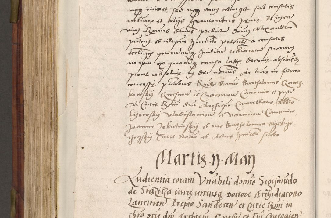 Zdjęcie nr 825 dla obiektu archiwalnego: Acta actorum coram R. D. Petro de Gamratis, nominati archiepiscopi Gnesnensis, episcopi Cracoviensis per annos 1541 et 1542 acticatorum, praesidente tunc curiase suae R. D. Bartholomaeo Gantkowski, canonico Cracoviensi, Posnaniensi cancellario, parochialis in Konopisca etc. rectore.