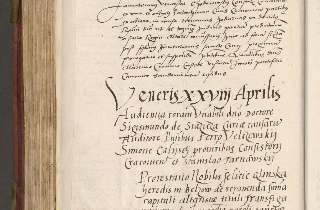 Zdjęcie nr 821 dla obiektu archiwalnego: Acta actorum coram R. D. Petro de Gamratis, nominati archiepiscopi Gnesnensis, episcopi Cracoviensis per annos 1541 et 1542 acticatorum, praesidente tunc curiase suae R. D. Bartholomaeo Gantkowski, canonico Cracoviensi, Posnaniensi cancellario, parochialis in Konopisca etc. rectore.
