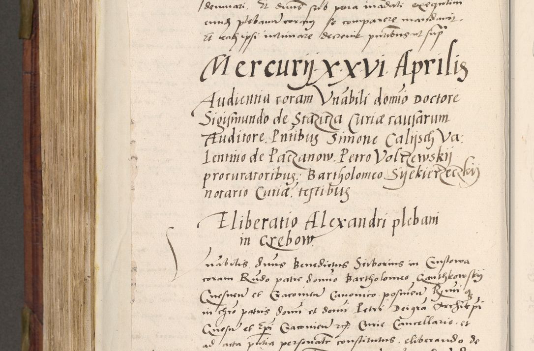 Zdjęcie nr 819 dla obiektu archiwalnego: Acta actorum coram R. D. Petro de Gamratis, nominati archiepiscopi Gnesnensis, episcopi Cracoviensis per annos 1541 et 1542 acticatorum, praesidente tunc curiase suae R. D. Bartholomaeo Gantkowski, canonico Cracoviensi, Posnaniensi cancellario, parochialis in Konopisca etc. rectore.