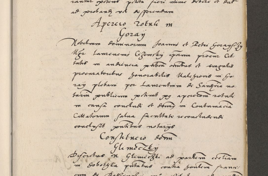 Zdjęcie nr 16 dla obiektu archiwalnego: Acta actorum coram R. D. Petro de Gamratis, archiepiscopo Gnesnensi et episcopo Cracoviensi, Legato nato ac Regni Poloniae primate ad annum 1543 - praesidente tunc Suae Rever. Paternitatis curiae cancellario R. D. Bartholomaeo Gantkowski, Posnaniensi et curiae nostrae cancellario.