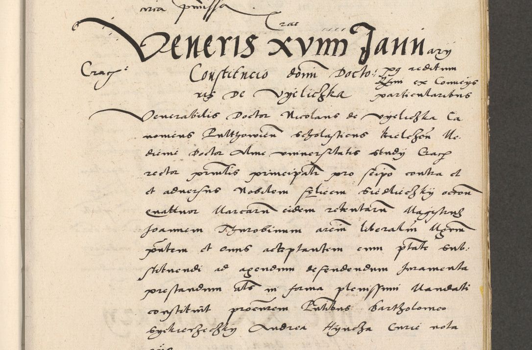 Zdjęcie nr 14 dla obiektu archiwalnego: Acta actorum coram R. D. Petro de Gamratis, archiepiscopo Gnesnensi et episcopo Cracoviensi, Legato nato ac Regni Poloniae primate ad annum 1543 - praesidente tunc Suae Rever. Paternitatis curiae cancellario R. D. Bartholomaeo Gantkowski, Posnaniensi et curiae nostrae cancellario.