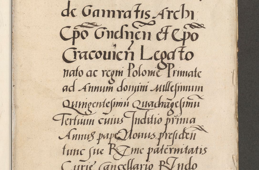 Zdjęcie nr 8 dla obiektu archiwalnego: Acta actorum coram R. D. Petro de Gamratis, archiepiscopo Gnesnensi et episcopo Cracoviensi, Legato nato ac Regni Poloniae primate ad annum 1543 - praesidente tunc Suae Rever. Paternitatis curiae cancellario R. D. Bartholomaeo Gantkowski, Posnaniensi et curiae nostrae cancellario.