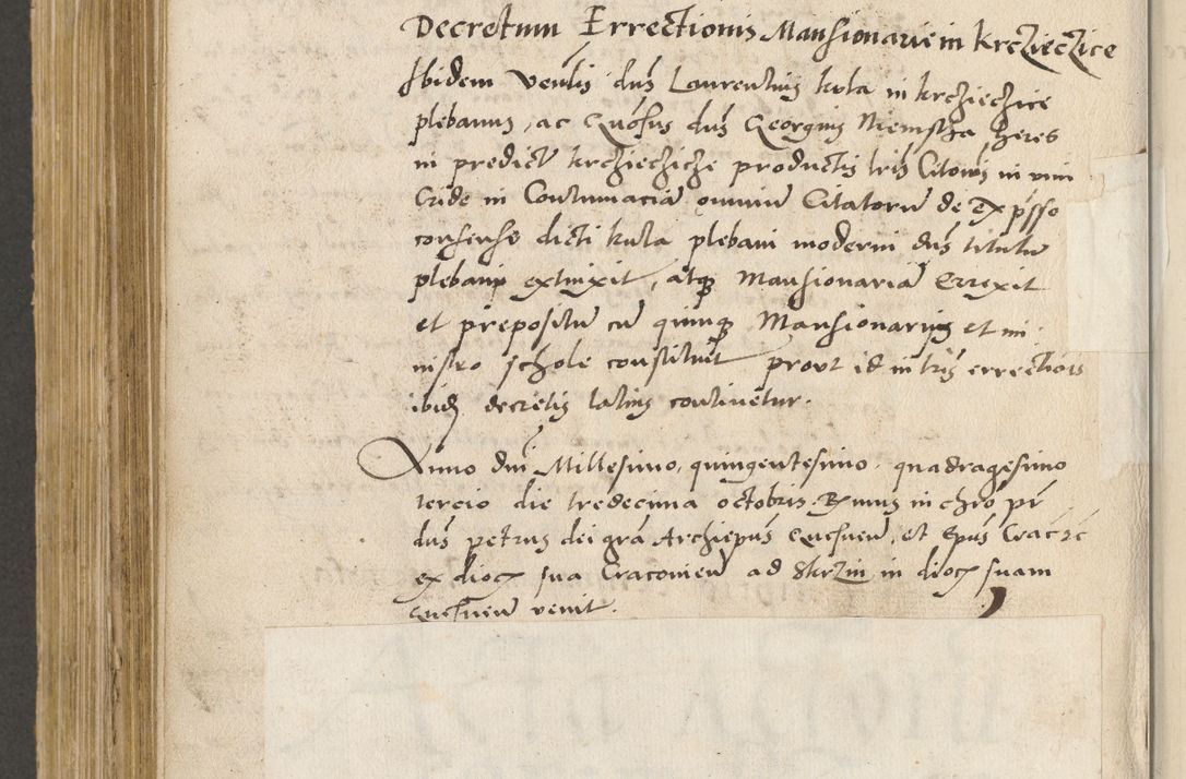Zdjęcie nr 563 dla obiektu archiwalnego: Acta actorum coram R. D. Petro de Gamratis, archiepiscopo Gnesnensi et episcopo Cracoviensi, Legato nato ac Regni Poloniae primate ad annum 1543 - praesidente tunc Suae Rever. Paternitatis curiae cancellario R. D. Bartholomaeo Gantkowski, Posnaniensi et curiae nostrae cancellario.