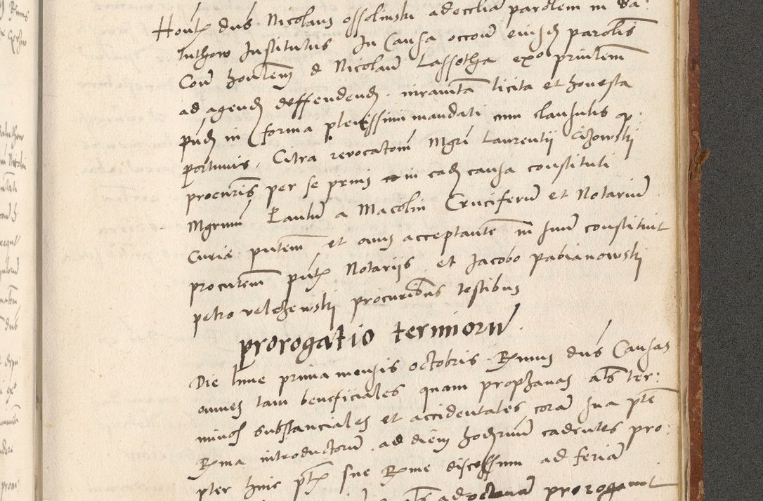 Zdjęcie nr 554 dla obiektu archiwalnego: Acta actorum coram R. D. Petro de Gamratis, archiepiscopo Gnesnensi et episcopo Cracoviensi, Legato nato ac Regni Poloniae primate ad annum 1543 - praesidente tunc Suae Rever. Paternitatis curiae cancellario R. D. Bartholomaeo Gantkowski, Posnaniensi et curiae nostrae cancellario.