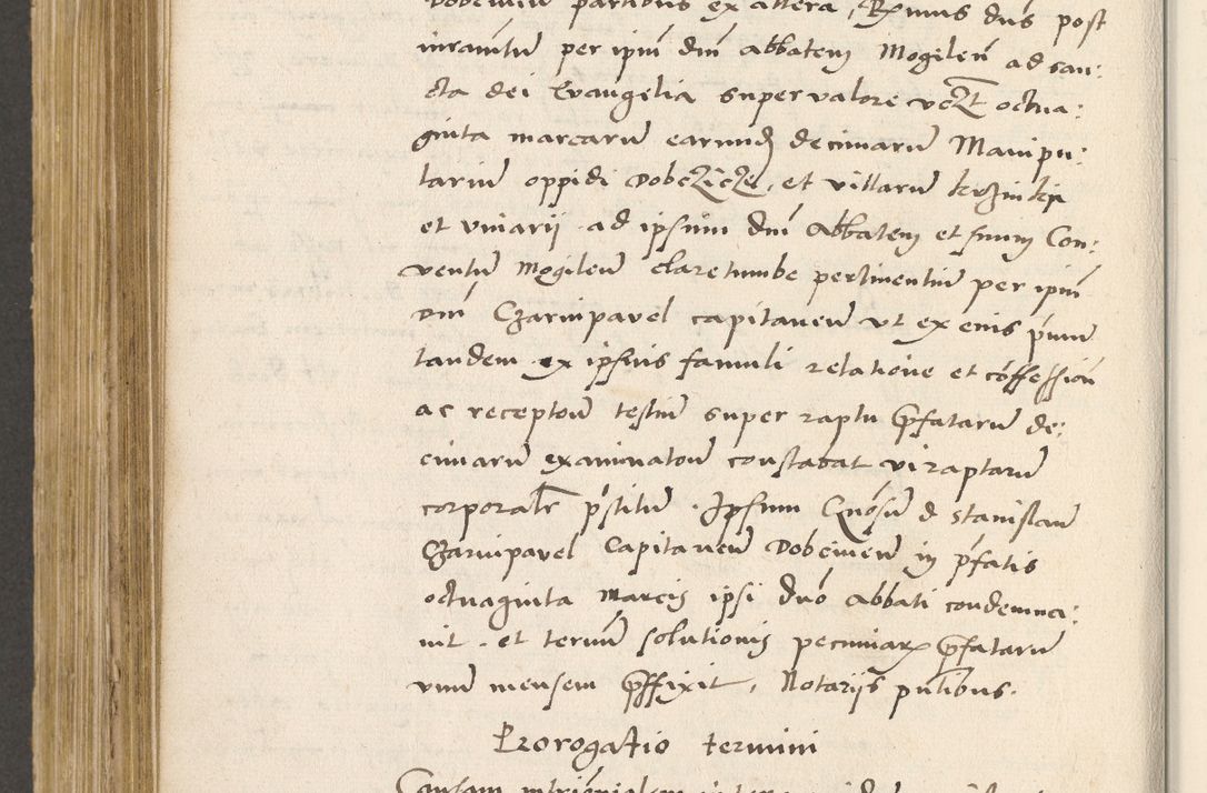 Zdjęcie nr 557 dla obiektu archiwalnego: Acta actorum coram R. D. Petro de Gamratis, archiepiscopo Gnesnensi et episcopo Cracoviensi, Legato nato ac Regni Poloniae primate ad annum 1543 - praesidente tunc Suae Rever. Paternitatis curiae cancellario R. D. Bartholomaeo Gantkowski, Posnaniensi et curiae nostrae cancellario.