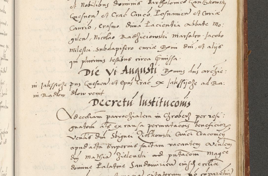 Zdjęcie nr 534 dla obiektu archiwalnego: Acta actorum coram R. D. Petro de Gamratis, archiepiscopo Gnesnensi et episcopo Cracoviensi, Legato nato ac Regni Poloniae primate ad annum 1543 - praesidente tunc Suae Rever. Paternitatis curiae cancellario R. D. Bartholomaeo Gantkowski, Posnaniensi et curiae nostrae cancellario.