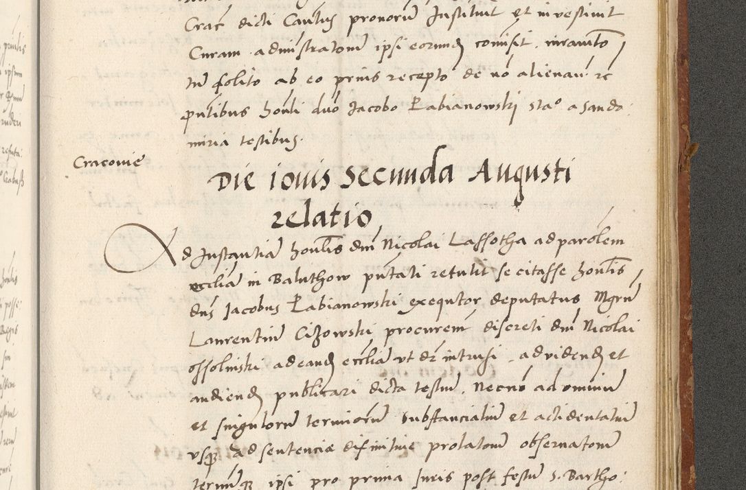 Zdjęcie nr 532 dla obiektu archiwalnego: Acta actorum coram R. D. Petro de Gamratis, archiepiscopo Gnesnensi et episcopo Cracoviensi, Legato nato ac Regni Poloniae primate ad annum 1543 - praesidente tunc Suae Rever. Paternitatis curiae cancellario R. D. Bartholomaeo Gantkowski, Posnaniensi et curiae nostrae cancellario.