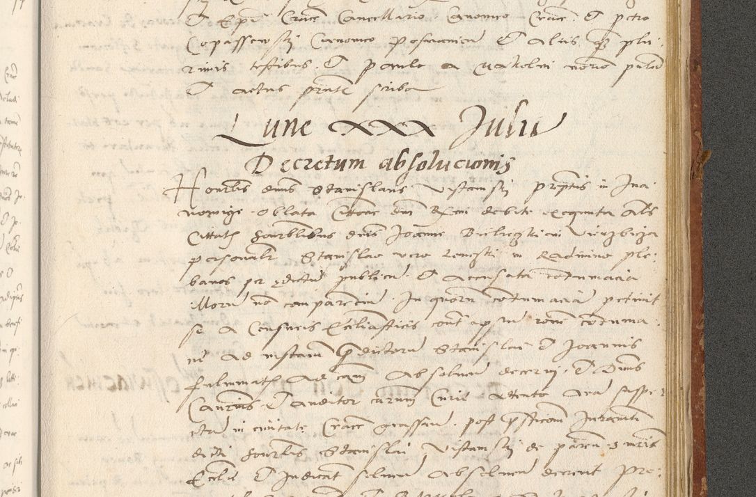 Zdjęcie nr 528 dla obiektu archiwalnego: Acta actorum coram R. D. Petro de Gamratis, archiepiscopo Gnesnensi et episcopo Cracoviensi, Legato nato ac Regni Poloniae primate ad annum 1543 - praesidente tunc Suae Rever. Paternitatis curiae cancellario R. D. Bartholomaeo Gantkowski, Posnaniensi et curiae nostrae cancellario.