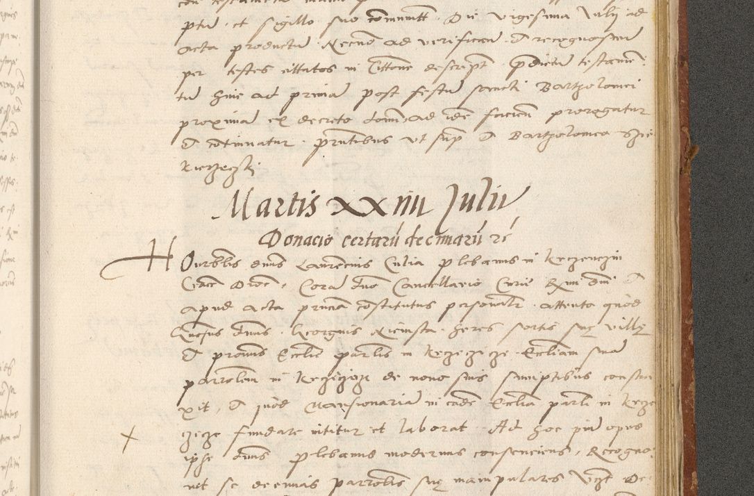 Zdjęcie nr 518 dla obiektu archiwalnego: Acta actorum coram R. D. Petro de Gamratis, archiepiscopo Gnesnensi et episcopo Cracoviensi, Legato nato ac Regni Poloniae primate ad annum 1543 - praesidente tunc Suae Rever. Paternitatis curiae cancellario R. D. Bartholomaeo Gantkowski, Posnaniensi et curiae nostrae cancellario.