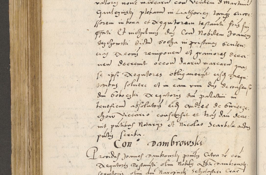 Zdjęcie nr 503 dla obiektu archiwalnego: Acta actorum coram R. D. Petro de Gamratis, archiepiscopo Gnesnensi et episcopo Cracoviensi, Legato nato ac Regni Poloniae primate ad annum 1543 - praesidente tunc Suae Rever. Paternitatis curiae cancellario R. D. Bartholomaeo Gantkowski, Posnaniensi et curiae nostrae cancellario.