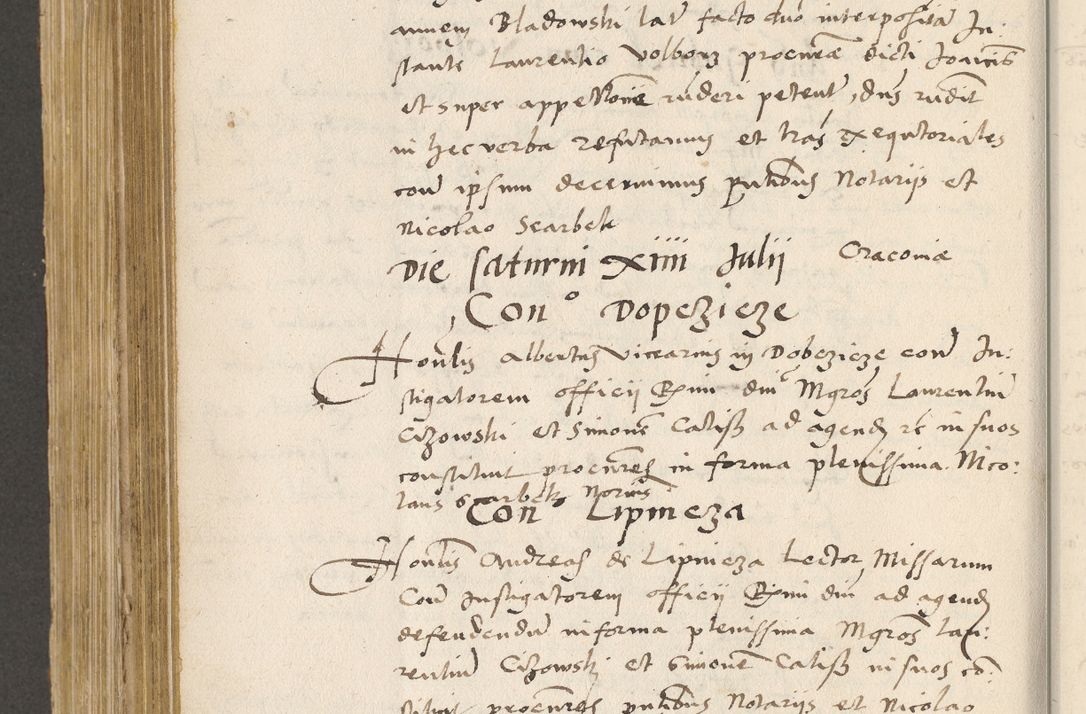 Zdjęcie nr 499 dla obiektu archiwalnego: Acta actorum coram R. D. Petro de Gamratis, archiepiscopo Gnesnensi et episcopo Cracoviensi, Legato nato ac Regni Poloniae primate ad annum 1543 - praesidente tunc Suae Rever. Paternitatis curiae cancellario R. D. Bartholomaeo Gantkowski, Posnaniensi et curiae nostrae cancellario.