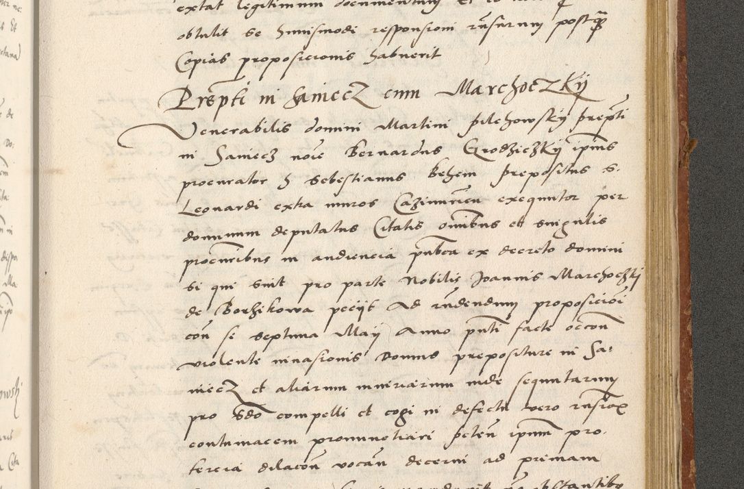 Zdjęcie nr 494 dla obiektu archiwalnego: Acta actorum coram R. D. Petro de Gamratis, archiepiscopo Gnesnensi et episcopo Cracoviensi, Legato nato ac Regni Poloniae primate ad annum 1543 - praesidente tunc Suae Rever. Paternitatis curiae cancellario R. D. Bartholomaeo Gantkowski, Posnaniensi et curiae nostrae cancellario.