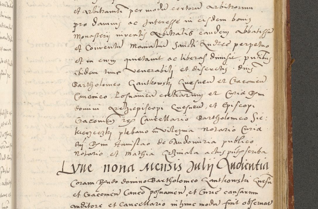 Zdjęcie nr 484 dla obiektu archiwalnego: Acta actorum coram R. D. Petro de Gamratis, archiepiscopo Gnesnensi et episcopo Cracoviensi, Legato nato ac Regni Poloniae primate ad annum 1543 - praesidente tunc Suae Rever. Paternitatis curiae cancellario R. D. Bartholomaeo Gantkowski, Posnaniensi et curiae nostrae cancellario.