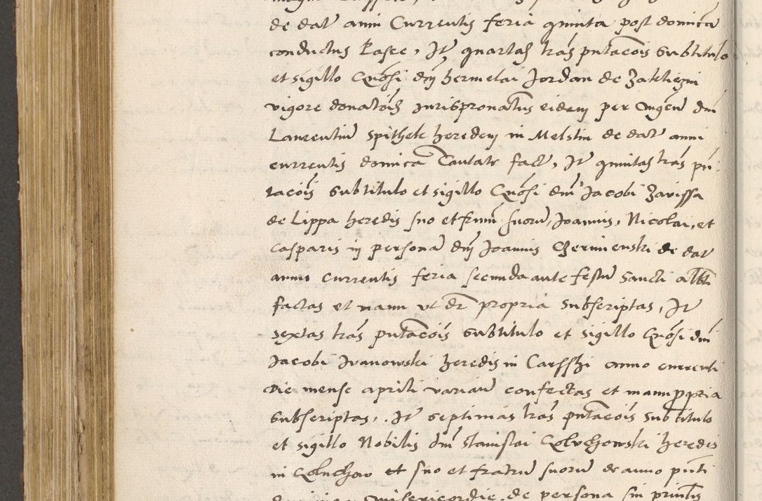 Zdjęcie nr 475 dla obiektu archiwalnego: Acta actorum coram R. D. Petro de Gamratis, archiepiscopo Gnesnensi et episcopo Cracoviensi, Legato nato ac Regni Poloniae primate ad annum 1543 - praesidente tunc Suae Rever. Paternitatis curiae cancellario R. D. Bartholomaeo Gantkowski, Posnaniensi et curiae nostrae cancellario.
