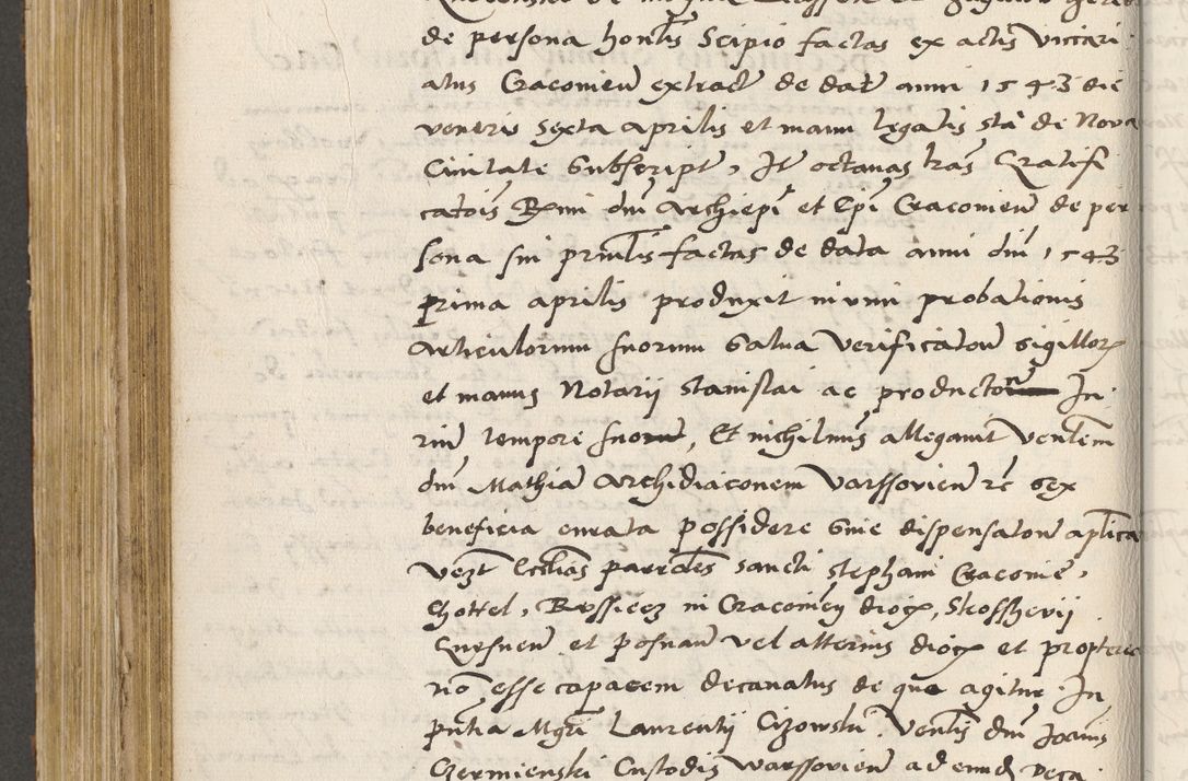 Zdjęcie nr 461 dla obiektu archiwalnego: Acta actorum coram R. D. Petro de Gamratis, archiepiscopo Gnesnensi et episcopo Cracoviensi, Legato nato ac Regni Poloniae primate ad annum 1543 - praesidente tunc Suae Rever. Paternitatis curiae cancellario R. D. Bartholomaeo Gantkowski, Posnaniensi et curiae nostrae cancellario.